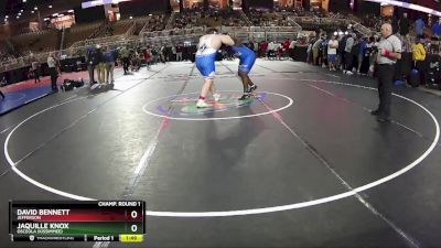 285 lbs Champ. Round 1 - David Bennett, Jefferson vs Jaquille Knox, Osceola (Kissimmee)