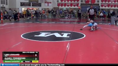 70 lbs Quarterfinal - Russell Commerford, Summit Wrestling Academy vs Lars Lodgaard, JARO