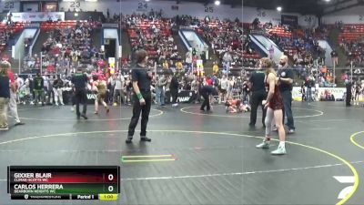 122 lbs Cons. Round 2 - Gixxer Blair, Climax-Scotts WC vs Carlos Herrera, Dearborn Heights WC