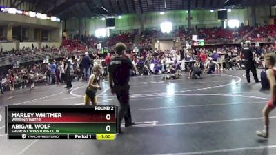 75-83 lbs Round 2 - Abigail Wolf, Fremont Wrestling Club vs Marley Whitmer, Weeping Water