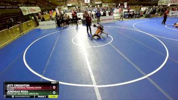 119 lbs 7th Place Match - Jeremiah Rosa, Firebaugh High School Wrestling vs Jett Creighton, California Regional Training Center (CA RTC)