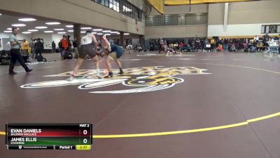 184 lbs Cons. Round 3 - James Ellis, Lycoming vs Evan Daniels, Baldwin Wallace