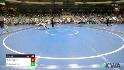 119 lbs Quarterfinal - Wesley Davies, Team Choctaw vs Mason Denison, Team Tulsa Wrestling Club