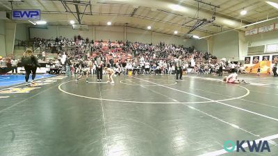 49 lbs Semifinal - Rhett Lewis, Dark Cloud Wrestling Club vs James Evans, Bartlesville Wrestling Club