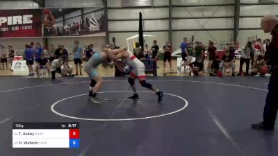 70 kg Consi Of 32 #2 - Thomas Askey, Boone RTC vs Hayden Watson, Charleston Regional Training Center