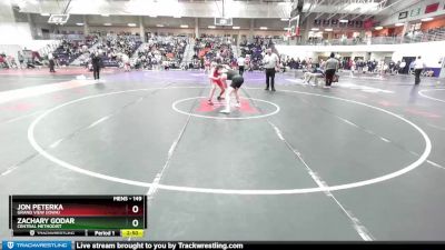 149 lbs Cons. Round 2 - Jon Peterka, Grand View (Iowa) vs Zachary Godar, Central Methodist