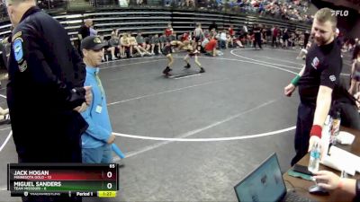 65 lbs Semis & 1st Wrestleback (8 Team) - Miguel Sanders, Team Missouri vs Jack Hogan, Minnesota Gold