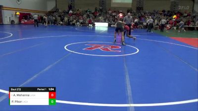 106 lbs Champ. Round 3 - Alijah Mohanna, Cincinatti LaSalle vs Parker Pikor, Lake Catholic