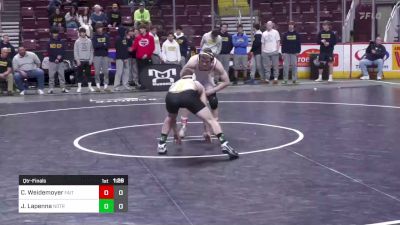 160 lbs Qtr-finals - Cael Weidemoyer, Faith Christian Acad vs Joseph Lapenna, Notre Dame - Green Pond