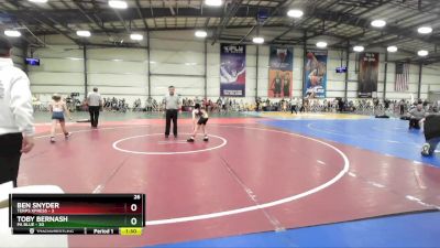 80 lbs Rd# 4- 2:00pm Friday Final Pool - Ben Snyder, Terps XPress vs Toby Bernash, PA Blue