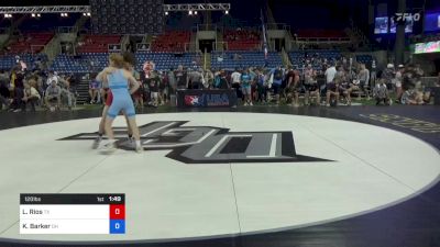 120 lbs Rnd Of 64 - Luca Rios, Texas vs Kaiden Barker, Ohio