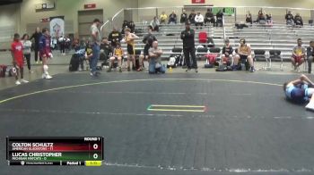 90 lbs Round 1 (6 Team) - Colton Schultz, American Gladiators vs Lucas Christopher, Michigan Matcats
