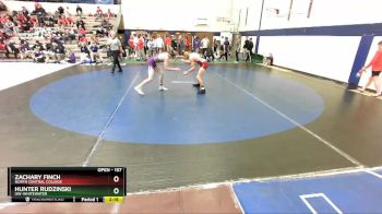 157 lbs Champ. Round 1 - Zachary Finch, North Central College vs Hunter Rudzinski, UW-Whitewater