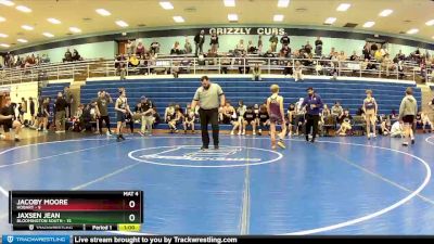 102 lbs Round 3 (4 Team) - Jaxsen Jean, Bloomington South vs Jacoby Moore, Hobart