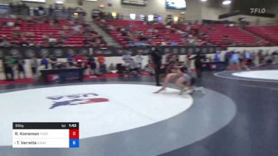 65 kg Rnd Of 64 - Ryder Kinneman, Thorobred Wrestling Club vs Thomas Verrette, Edmond North High School Wrestling