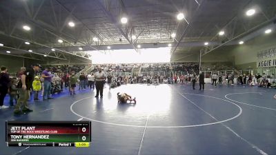 60 lbs 3rd Place Match - Jett Plant, Top Of The Rock Wrestling Club vs Tony Hernandez, 208 Badgers