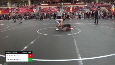 110 lbs Champ. Round 1 - Clayton Spaulding, Bulldog Wrestling Club vs Kameron Green Jr., The Best Wrestler