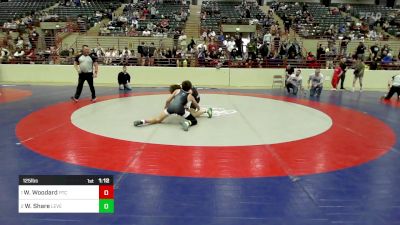 125 lbs Final - Walker Woodard, PTC Wrestling vs Walker Share, Level Up Wrestling Center