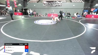 120 lbs Quarterfinal - Jayden Wren, Red Wave Wrestling vs Aiden Garcia, California