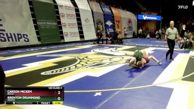 120 Class 3 lbs Cons. Round 1 - Carson Mickem, Rolla vs Brenton Drummond, DeSoto