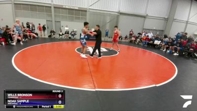 160 lbs Round 2 (8 Team) - Wills Bronson, Tennessee vs Noah Sample, Arkansas