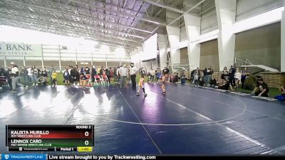 41-45 lbs Round 2 - Kalixta Murillo, Roy Wrestling Club vs Lennox Caro, Mat Demon Wrestling Club