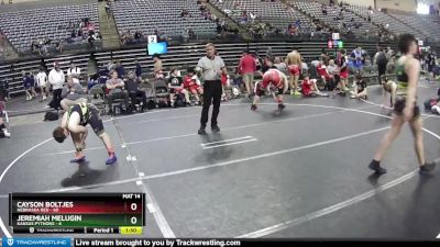 195 lbs Round 4 (6 Team) - Cayson Boltjes, Nebraska Red vs Jeremiah Melugin, Kansas Pythons