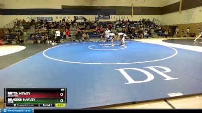 215 lbs Semifinal - Bryon Newby, Deer Park vs Braeden Harvey, Mead