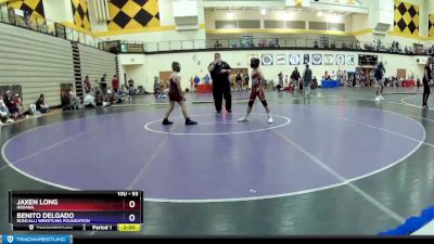 93 lbs Quarterfinal - Jaxen Long, Indiana vs Benito Delgado, Roncalli Wrestling Foundation