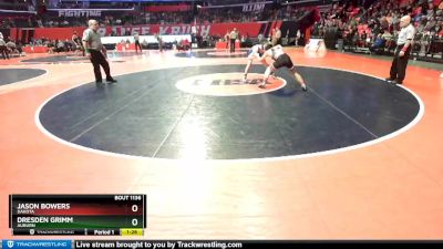 1A 138 lbs Quarterfinal - Jason Bowers, Dakota vs Dresden Grimm, Auburn