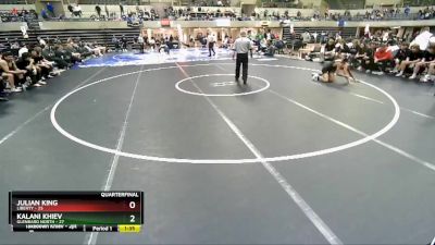 113 lbs Quarterfinals (8 Team) - Kalani Khiev, Glenbard North vs Julian King, Liberty