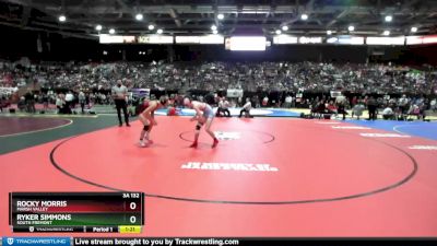 3A 132 lbs Quarterfinal - Ryker Simmons, South Fremont vs Rocky Morris, Marsh Valley