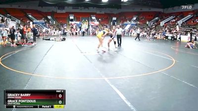 120 lbs Quarterfinal - Grace Pontzious, Unattached vs Gracey Barry, Grand Haven