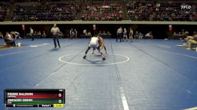 141 lbs Semifinal - Dresden Grimm, Coe vs Pierre Baldwin, Central