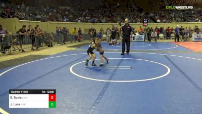 40 lbs Quarterfinal - Brody Beals, Salina Wrestling Club (SWC) vs Jason Lara, Prodigy Wrestling