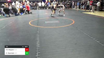 135 lbs Rd 4 - Consi Of 8 #1 - Mason Wagner, Shikellamy vs Edward Spontak, North Hills
