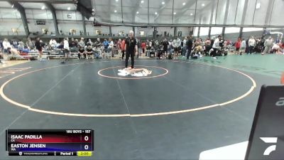 157 lbs Cons. Round 4 - Isaac Padilla, CA vs Easton Jensen, WA