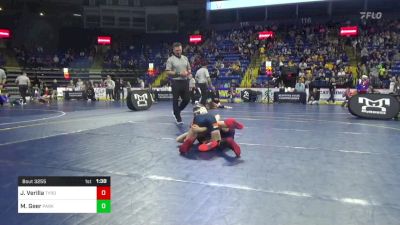 65 lbs Round Of 16 - Josiah Verilla, Tyrone vs Mason Geer, Parkland