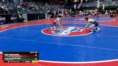 1A-157 lbs Quarterfinal - Austin Bowlden, Lamar County vs Joey Bertrand, Mt. Pisgah Christian School