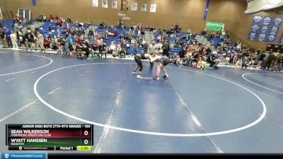 150 lbs Quarterfinal - Wyatt Hanssen, Wasatch vs Sean Wilkerson, Champions Wrestling Club