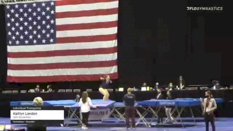Kaitlyn Landon - Individual Trampoline, USA Dynamites - 2021 USA Gymnastics Championships