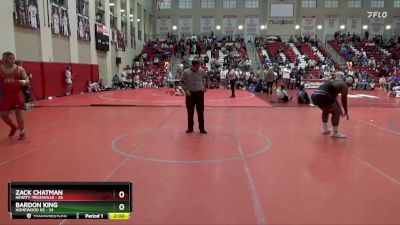 285 lbs Semis & Wb (16 Team) - Zack Chatman, Hewitt-Trussville vs Bardon King, Homewood Hs