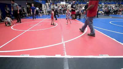 43 lbs Consi Of 4 - Tripp Cooper, Collinsville Cardinal Youth Wrestling vs Asher Slaton, Caney Valley Wrestling