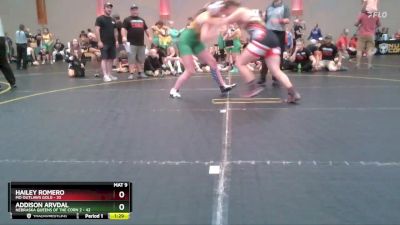 175 lbs Round 2 (4 Team) - Hailey Romero, MO Outlaws Gold vs Addison Arvdal, Nebraska Queens Of The Corn 2