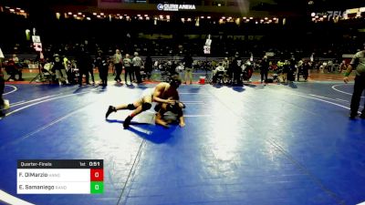 160 lbs Quarterfinal - Frank DiMarzio, Hanover Park vs Emmanuel Samaniego, Randolph