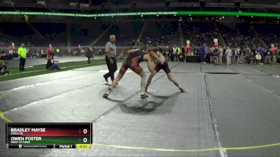 D1-165 lbs Cons. Round 3 - Owen Foster, West Ottawa vs Bradley Mayse, Utica HS