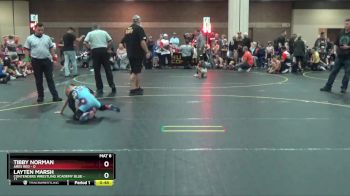 53 lbs Semis (4 Team) - Layten Marsh, Contenders Wrestling Academy Blue vs TIbby Norman, Ares Red