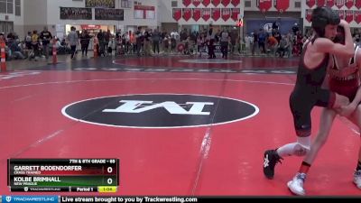 85 lbs Cons. Round 2 - Kolbe Brimhall, New Prague vs Garrett Bodendorfer, Crass Trained