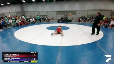 106 lbs Round 3 (8 Team) - Abigail Gindele, Minnesota Red vs Maisie Shanahan, Georgia Red