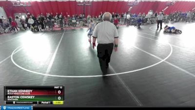 105 lbs Quarterfinal - Easton Oswskey, Wisconsin vs Ethan Kennedy, Bulls Wrestling Club